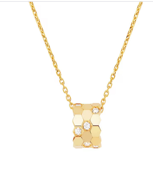 HEXAGONE COLLIER +3 COLORIS
